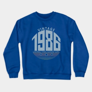 34th Birthday T-Shirt - Vintage 1986 Crewneck Sweatshirt